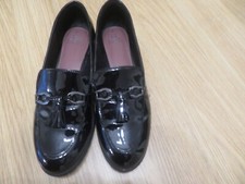 Ladies next black patent flat - next,