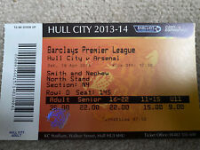 Hull City v Arsenal Away Match Ticket 2013/14 Premier League Match