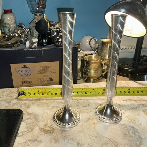 Pair stainless steel posy - pair,