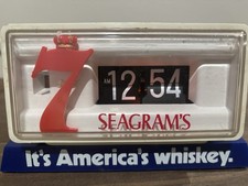 Rare Seagram Flip Clock In