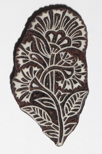 Floral flower wooden stamp - 4, x