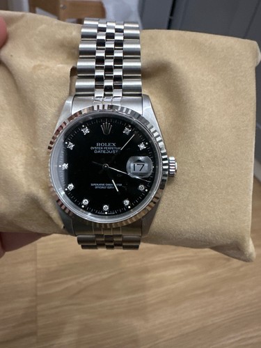 Rolex datejust 16234g black - datejust,