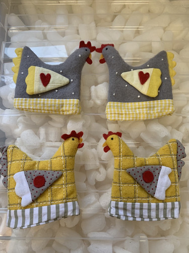 Chicken egg cosy covers - egg, of
