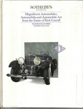 Sothebys Auction Catalogue 1990 Rick Carroll Sale Rolls Royce Duesenberg +