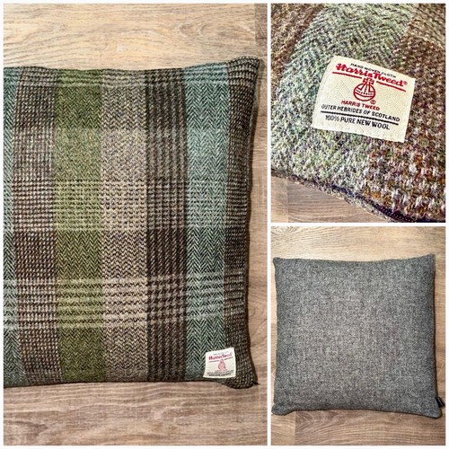 Harris tweed fabric cushion - fabric,