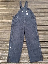 CARHARTT R41 QUILT LINED DUCK BIB DUNGAREES OVERALLS MENS 3XL W44 X 30L 