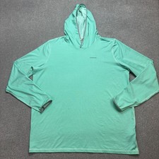 Patagonia Jumper Adult X Large Green Capilene Cool Hoody Outdoors Hiking Men*