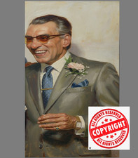 Ronnie kray / oil painting /