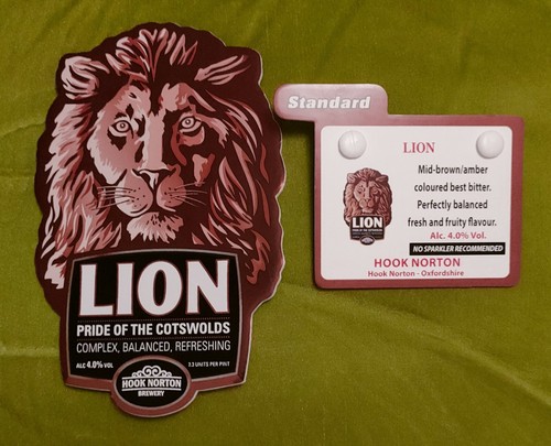 Hook norton brewery lion - brewery, ale