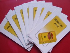 8 x Wills Gold Flake Whist Drive Score Cards: Vintage 1930's.