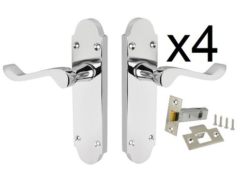 Door handles chrome polished - chrome,