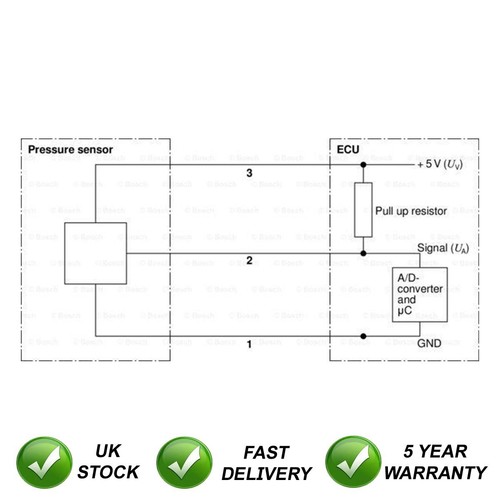 Fuel pressure sensor sjr fits - pressure,