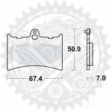 New TRW Brake Pads MCB572 front Fits Gilera Nordwest 600 1991-1993