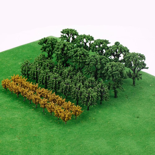 50pcs plastic miniature trees - 50pcs,
