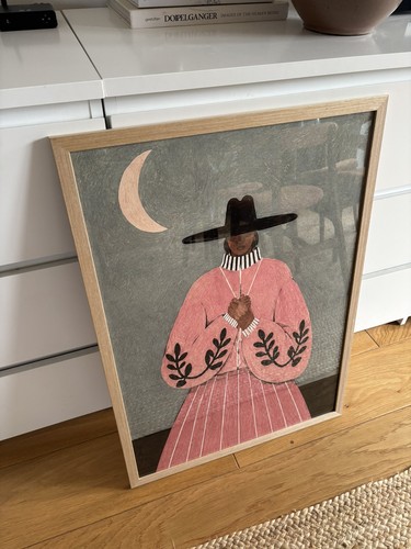 Cowgirl pink folk wall - cowgirl,