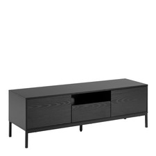 TV Unit Black Oak Finish 2