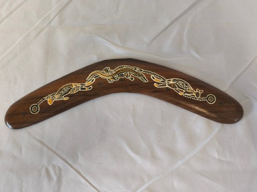 Vintage wood boomerang - vintage,