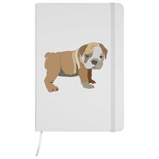 'English Bulldog Puppy' A5 Ruled Notebooks / Notepads (NB027573)