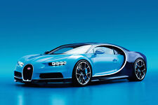 BUGATTI CHIRON Sport Car Large Poster Wall Art Print Size A4 A3 MADE IN UK T306