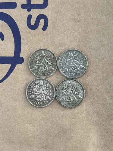 George silver threepence - george, v