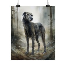 Scottish Deerhound Dog Art