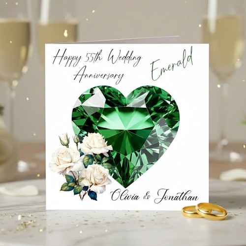 Personalised 55th emerald - 55th,