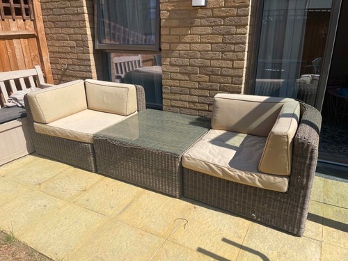 Outdoor rattan sectional - rattan,