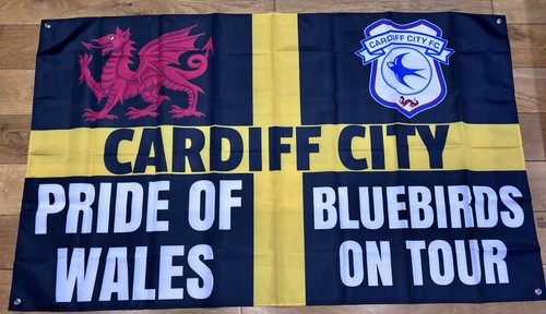 Cardiff city flag 5ft x - 5ft,