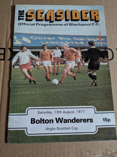 1977 blackpool v bolton - 13/08/1977,