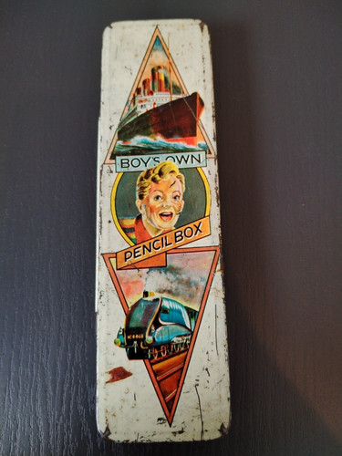 Tin 1950s boys own pencil - tin, box