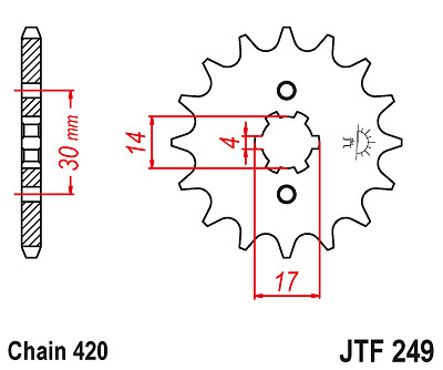 Sprockets jtf249 steel - sprockets,