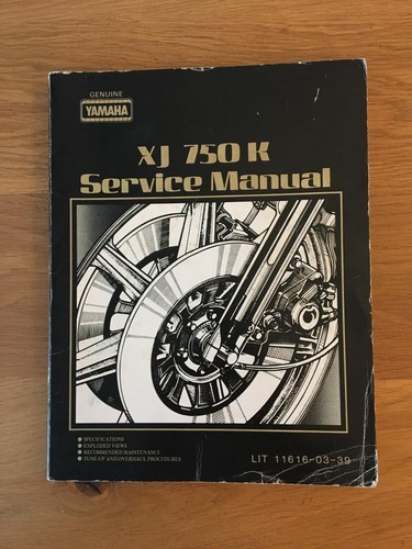 Yamaha xj750k service manual - yamaha,