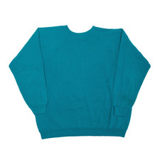 HANES Mens Sweatshirt Blue L