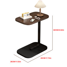 Compact Sofa Side End Table C-Shaped Coffee Laptop Table Living Room Bedroom UK