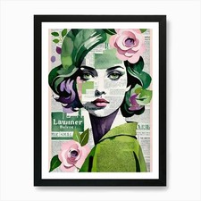 Newspaper Girl Art Print