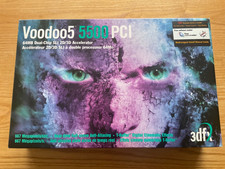 3dfx Voodoo5 5500 PCI Graphics Card Boxed Rare Vintage PC GPU Win98 Glide Retro
