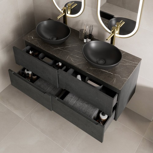 1200mm grey marble - marble, fluted