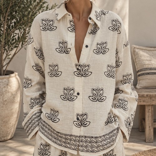 Zara ecru cotton blend - , rustic