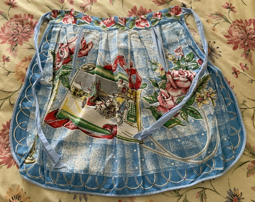 Vintage waist apron - waist,