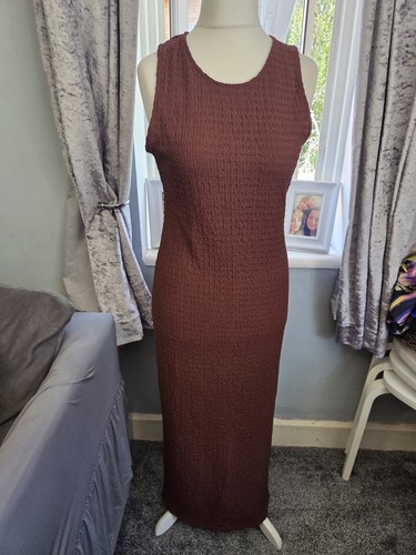 Ladies long brown dress size - ladies,