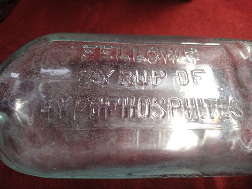Three antique bottles clear - three,