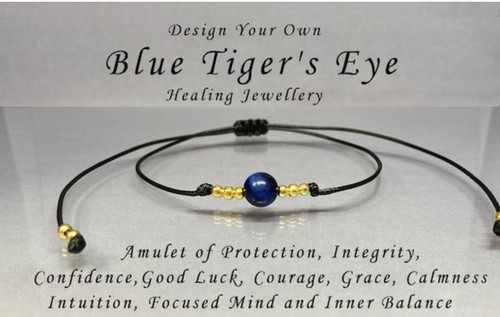 Blue tigers eye - blue,