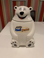 McVities Iced Gems Polar Bear Biscuit Barrel Cookie Jar Vintage Retro VGC