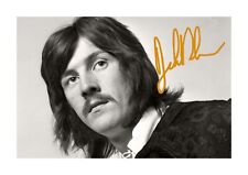 John Bonham 5 drums A4 mounted repro signed picture poster Choice of frame.