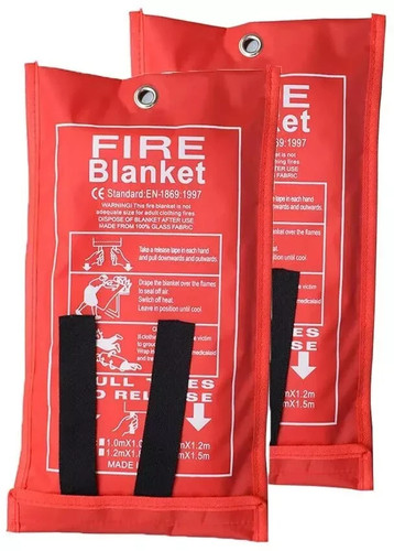 Quick release fire blanket - 2x,