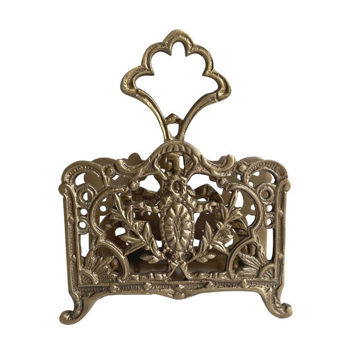 Antiqued brass napkin - brass, or