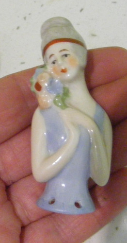 Vintage pin cushion doll - , half