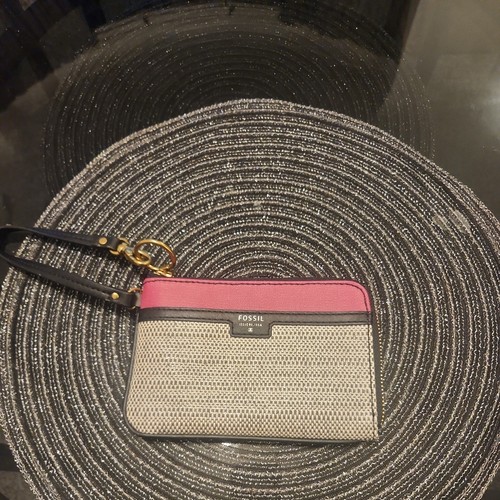 Fossil wallet ivy black white - ivy,