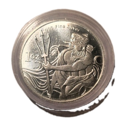 Trident 1oz 999 silver medal - 1oz, .999