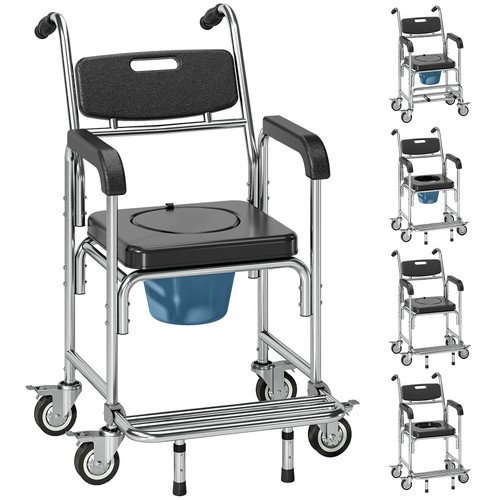 Homcom transport shower chair - shower,